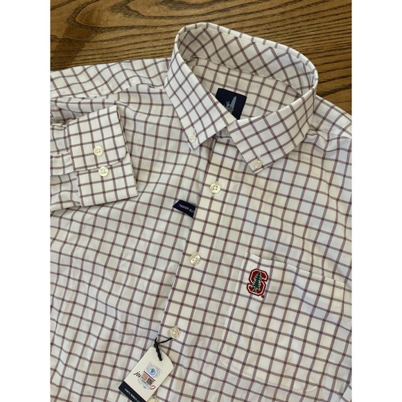 Johnnie-O Men's Small Signor Plaid Check Performance Long Sleeve Shirt NWT‎ - Picture 1 of 7